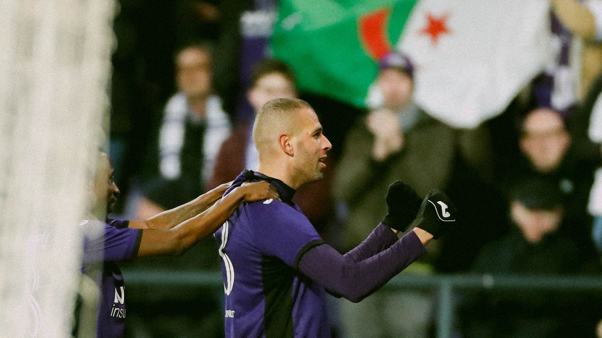 Anderlecht's Islam Slimani pictured during a soccer match between